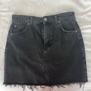 🌸Topshop Black denim Skirt